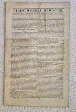 NILES' WEEKLY REGISTER -1815 Feb 11 New Orleans - War of 1812 RARE