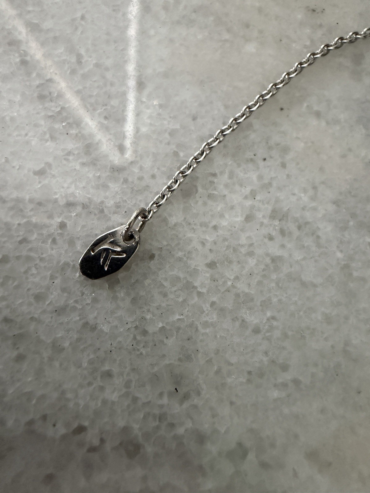 White Shell Necklace W/ Pull Extender. Silver Mad… - image 11