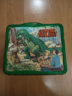 #ad #ad 1975 Land of the Lost Aladdin Metal Lunchbox w Thermos Sid amp; Marty Krofft TV $50.00