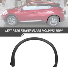 Fender Trim For 2015-2023 Nissan Murano Textured Black Plastic Rear Driver Side