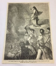 1885 magazine engraving~ AND JOSHUA SPAKE TO THE PRIESTS