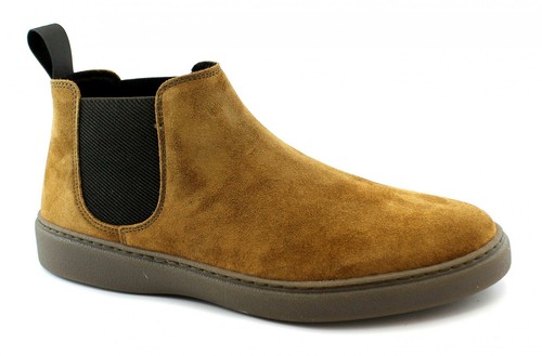 FRAU 19A6 Malto Marrone scarpe uomo stivaletti beatles camoscio | eBay