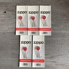 Zippo 6 Genuine Flints Lot of 5 New Sealed!