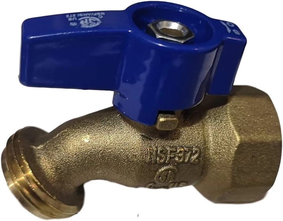 1 Pack XFITTING 3/4" Female Threaded Hose Bibb No Kink , Water Or Oil 125 PSI