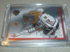 2004 PACIFIC LUXURY SUITE GAME USED PUCK CARD TUOMO RUUTU ROOKIE LE RC AUTOGRAPH