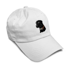 Soft Women Baseball Cap Black Lab Head A Embroidery Pets Dad Hats for Men