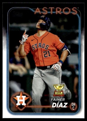 Yainer Díaz 2024 Topps Series 1 All Star Rookie Cup Card #77