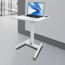 Mobile Standing Desk Rolling Laptop/Mobile Desk Adjustable Height Office Desk