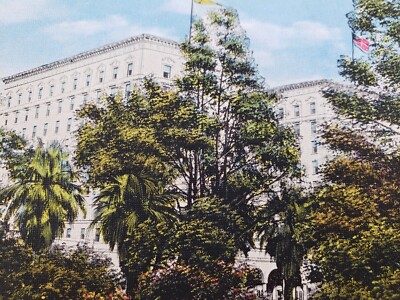 C 1930s Senator Hotel Sacramento California Vintage Linen Postcard 