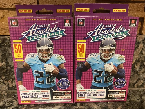 2021 Panini NFL Absolute Football Hanger Boxes Factory Sealed - KABOOM, Lot of 2