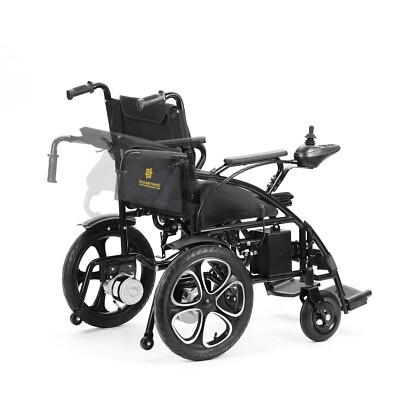FOLD AND TRAVEL Lightweight Foldable Electric Wheelchair with Lithium Battery