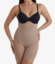 Miraclesuit Extra Firm Tummy-Control Sheer Trim Thigh Slimmer Size M  4496