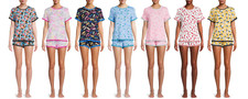 Secret Treasures Women's and Women's Plus Knit Shorty Pajama 2 Piece Set