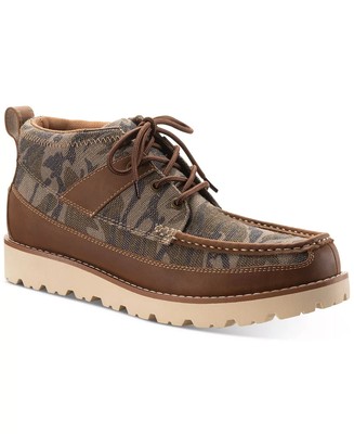 Sun Stone Boots Mens 9.5 Kohen Camo Lace Up Chukka Moc Toe 