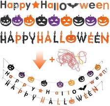 3 Pack Halloween Decoration Banners Water Proof Indoor Outdoor Trick or Treat