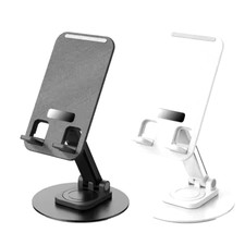 Portable Desktop Stand Mount Mobile Phone Holder 360 Rotating Aluminum