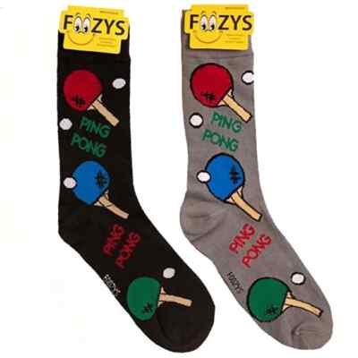 Ping Pong Table Tennis Net Ball Racquet Game Paddle 2 Pairs Foozys Socks Men's 