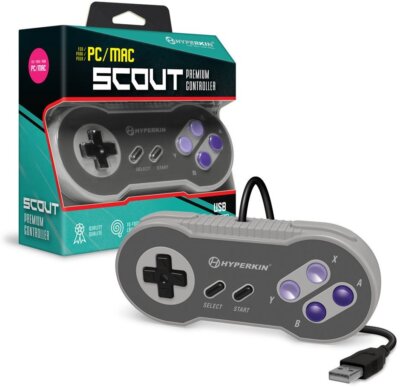 Hyperkin ''Scout'' Premium SNES-Style USB Controller for PC/ Mac