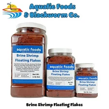 Brine Shrimp Flakes for ALL Tropicals, Marine Fish and Pond Fish. WL-JAR