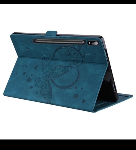 For Samsung Tab S7+ T970 T976B Love Butterfly case blue - Picture 3 of 4