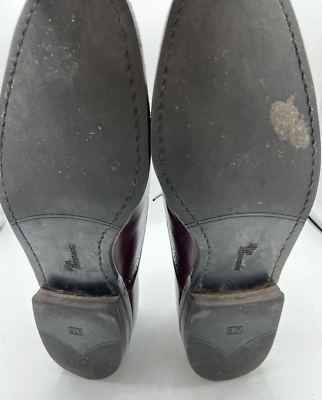 Allen Edmonds Van Ness Maroon Leather Cap Toe Oxfords, Men's Size