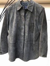 Clothes By Revue Genuine Leather Suede Khaki Green, Women Jacket Size L