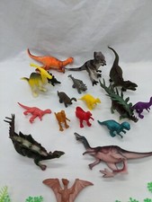 Lot Of 17 Dinosaur Toys Trex Stegasaurs Pterodactyl With 12 Trees 2-4"