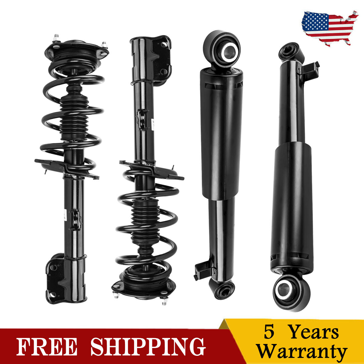 4X Front Struts Rear Shock Absorbers For 2011-2013 Kia Sorento 2.4/3.5L AWD/FWD