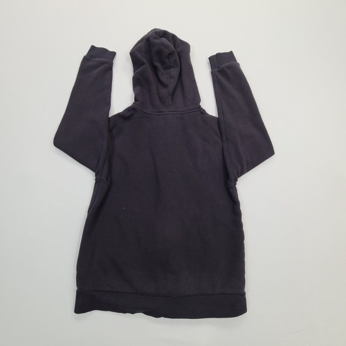 H & M Sweater Girls 8 -10 Black Hoodie Full Zip Comfort Outdoors Kids - Picture 2 of 7