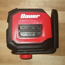 BAUER LASER LEVEL 20205L-B 30ft SELF LEVELING Cross line laser 57530 Free Ship .