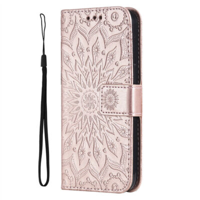 Sunflower Leather Wallet Cover Case For Xiaomi 15 14T Redmi Note 14 K70 13 14C