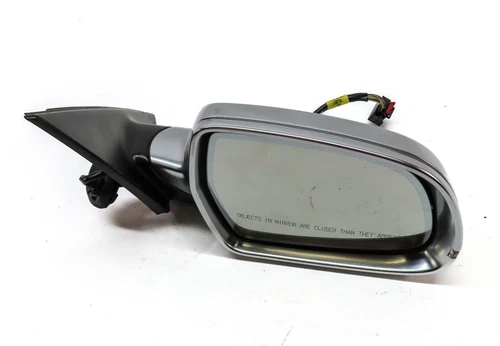 10-16 AUDI S4 (B8 8K) RIGHT MANUAL FOLD HEATED AUTODIM DOOR MIRROR (ALUMINUM)