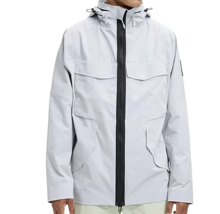 NWT ON Running Men's M Jersey Polyester w Hood Waterproof Zipper Hail $419