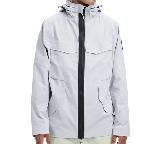 NWT ON Running Men's M Jersey  Polyester  w Hood  Waterproof  Zipper  Hail $419 video thumbnail