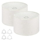 2Pcs Drum Lamp Shades for Table Lamp 12"x12"x8" Linen Floor Lamp Shade Linen