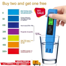 Portable TDS Meter Digital EC TDS Water Quality Tester Pen For Water 0-9990ppm