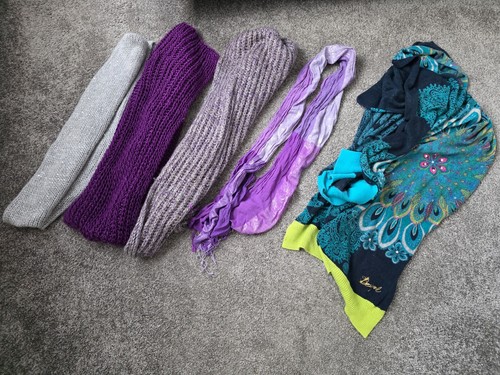 Desigual Damen Halstuch Tuch Schal + weitere 4 Schals/Tücher anderer Marken