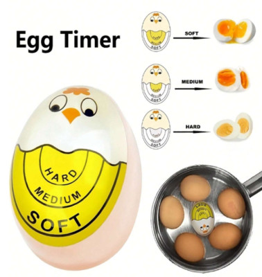 Boiled Egg Timer Colour-Changing 1pc Egg Hard Soft Boiled Indicator kitchen Tool