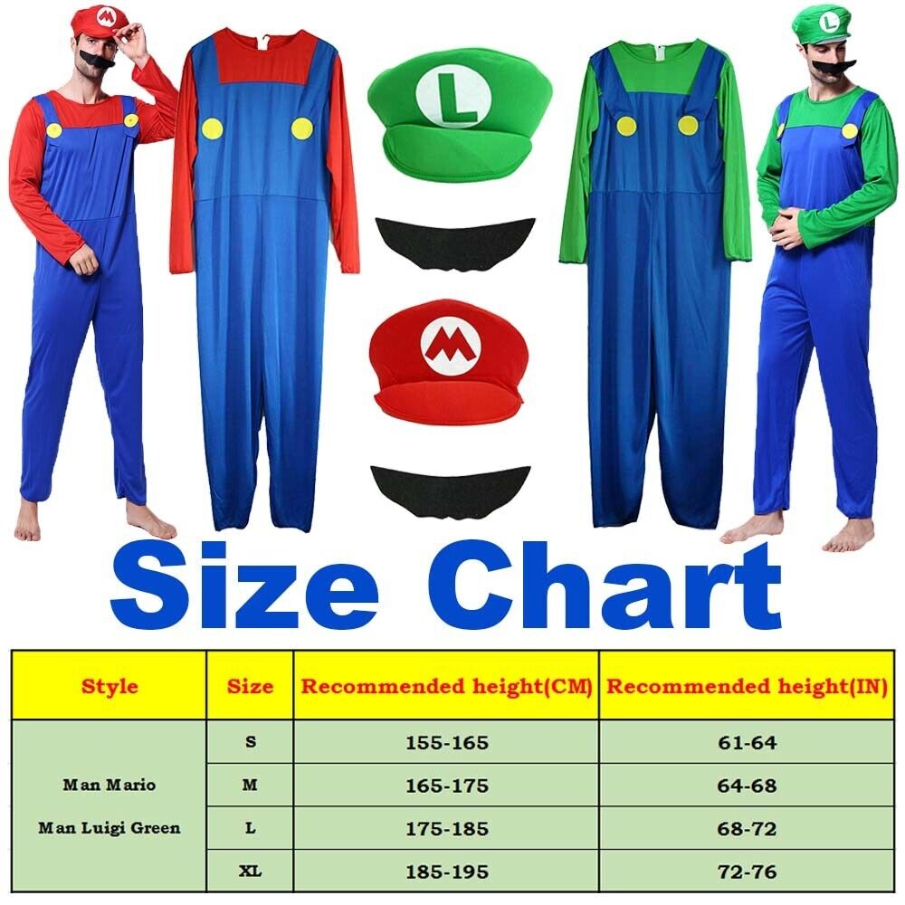 Deguisement adulte homme complet de Luigi Nintendo Mario Bros