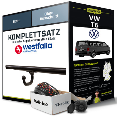 Für VW T6 Multivan Anhängerkupplung starr +eSatz 13pol uni 04.2015-09.2019 NEU