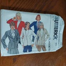 Vtg BUTTERICK Classics #6073 Misses' Blazers/Jackets Size 12 Pre-owned Uncut FF
