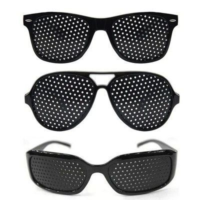 Rasterbrille Sehkorrektur Lochbrille Gitterbrille Augentraining Pinhole Brille
