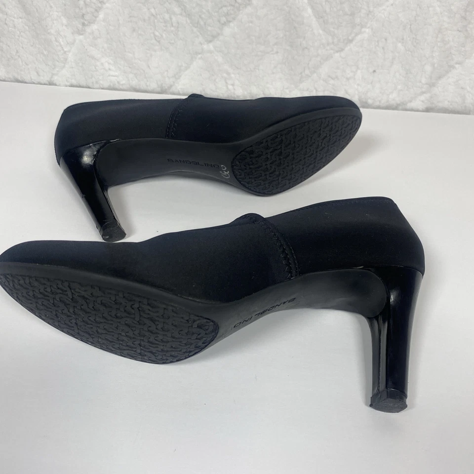 Bandolino Women’s Size 9M Black Nylon Stylish 3" Heel Pump Shoes - Image 4 of 4