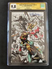 Mighty Morphin Power Rangers TMNT #1 CGC 9.8 Firmado Eastman Quah Ngu 5 Estrellas Excelente