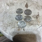 Five Kennedy 1/2 Dollars 1964