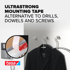 Tesa Powerbond Ultra Strong Foam Double Sided Mounting Tape 1.5 M X 19 Mm