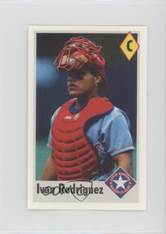 1995 Fleer/Panini Album Stickers Ivan Rodriguez #28 HOF 04br