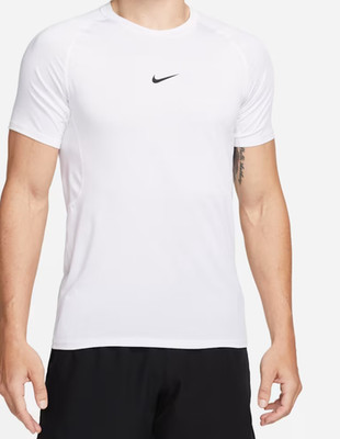 Nike Pro Men's Dri-FIT Slim Short-Sleeve Top Men's Large  FB7929-100 White