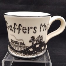 Moorland Pottery Yorkie Ware Mug 'T'Gaffers Mug', Black, New-Seconds
