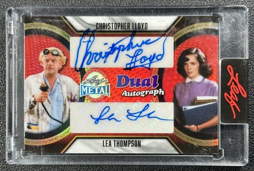 CHRISTOPHER LLOYD LEA THOMPSON 2026 LEAF PRESIDENT'S DAY #DA-8 DUAL AUTO RED 1/1